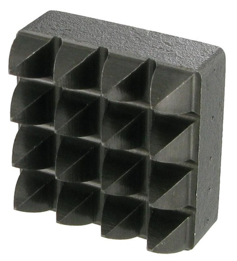 [42000857A] PLAQUETTE BOUCHARDE ACIER - 16 DENTS CARRE 45x45 - R6917