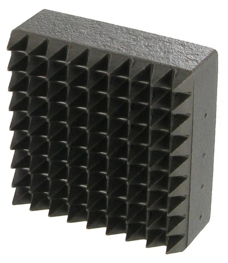 [42000861A] PLAQUETTE BOUCHARDE ACIER - 81 DENTS CARRE 45x45 - R5763