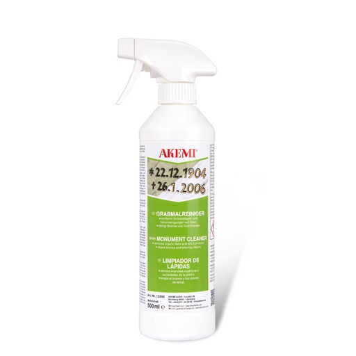 [X00000909] AKEMI - Nettoyant pour pierres tombales 12090 - Spray 500 ml